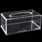 Caixa Porta Lenços Acrílica Transparente Premium – Organização Elegante para Banheiro, Sala e Escritório