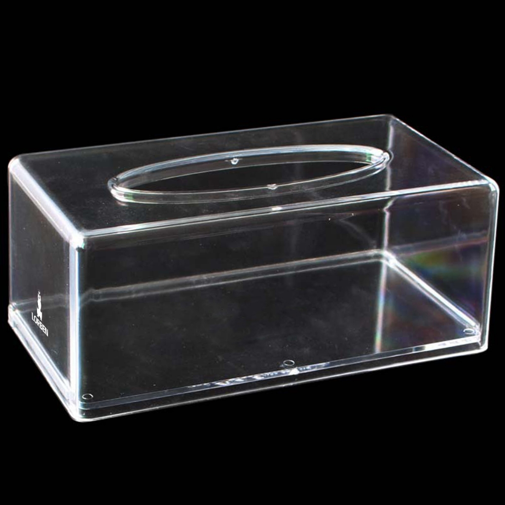 Caixa Porta Lenços Acrílica Transparente Premium – Organização Elegante para Banheiro, Sala e Escritório