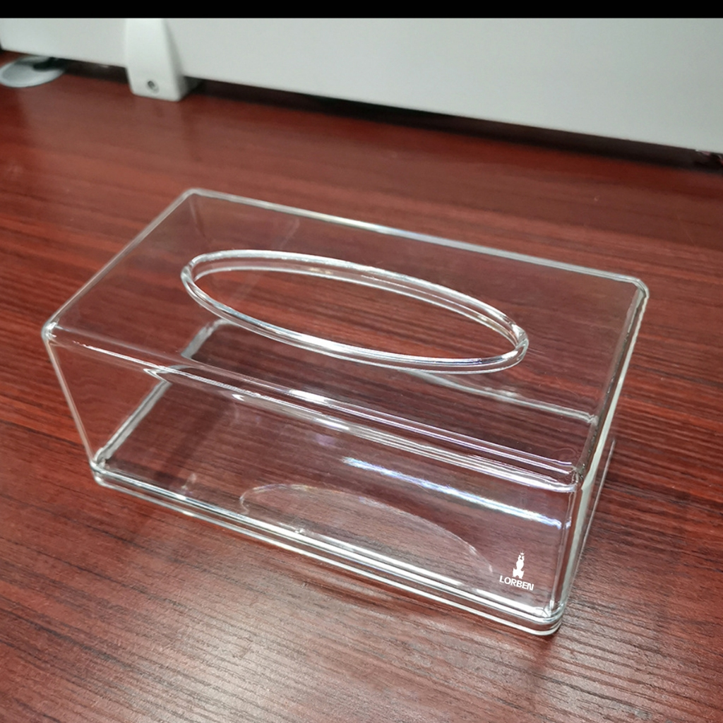 Caixa Porta Lenços Acrílica Transparente Premium – Organização Elegante para Banheiro, Sala e Escritório