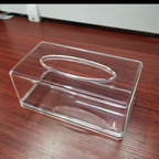 Caixa Porta Lenços Acrílica Transparente Premium – Organização Elegante para Banheiro, Sala e Escritório