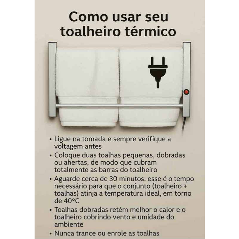 Toalheiro Térmico Electrowood